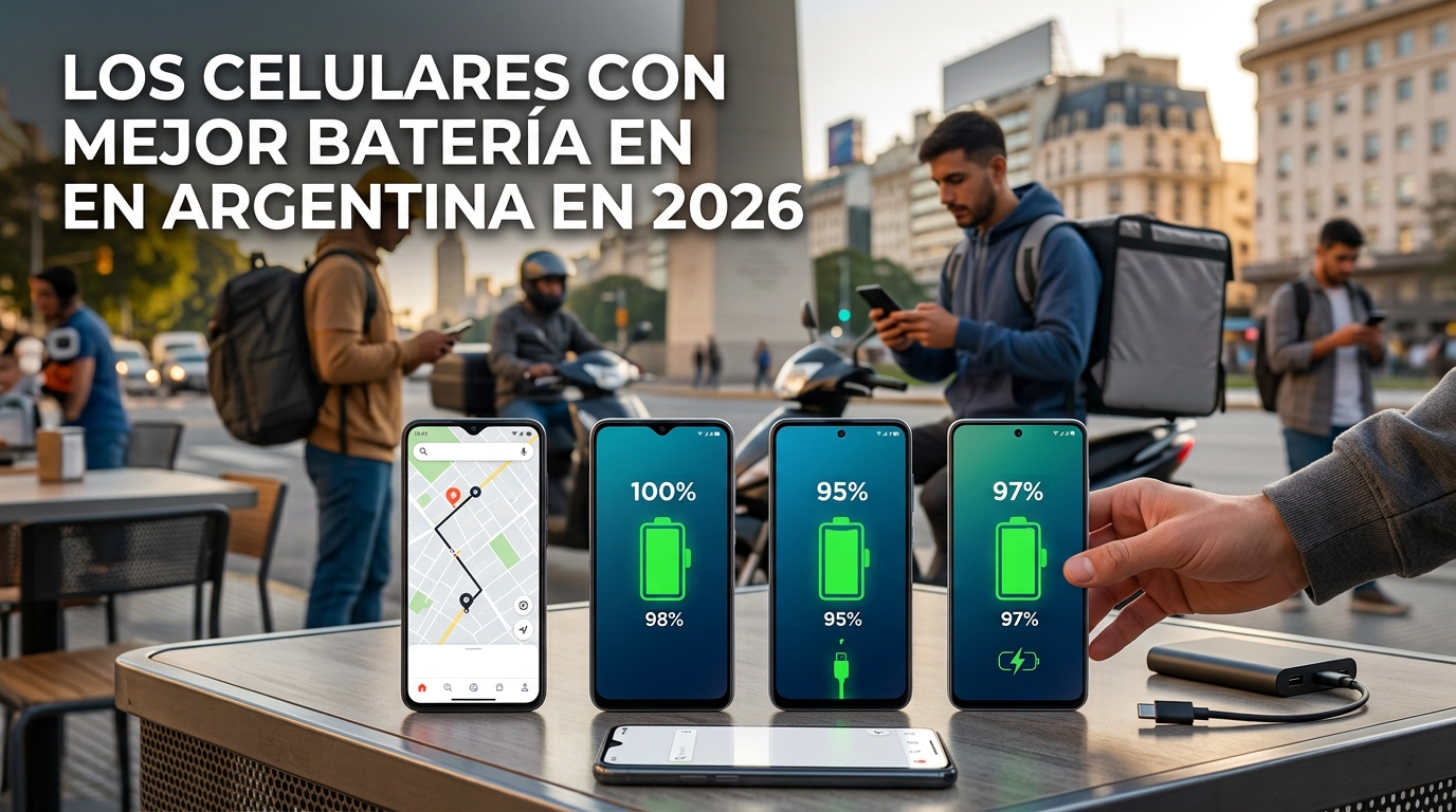 Los celulares con mejor batería en Argentina en 2026: cuáles duran más y por qué cada vez más usuarios los buscan.